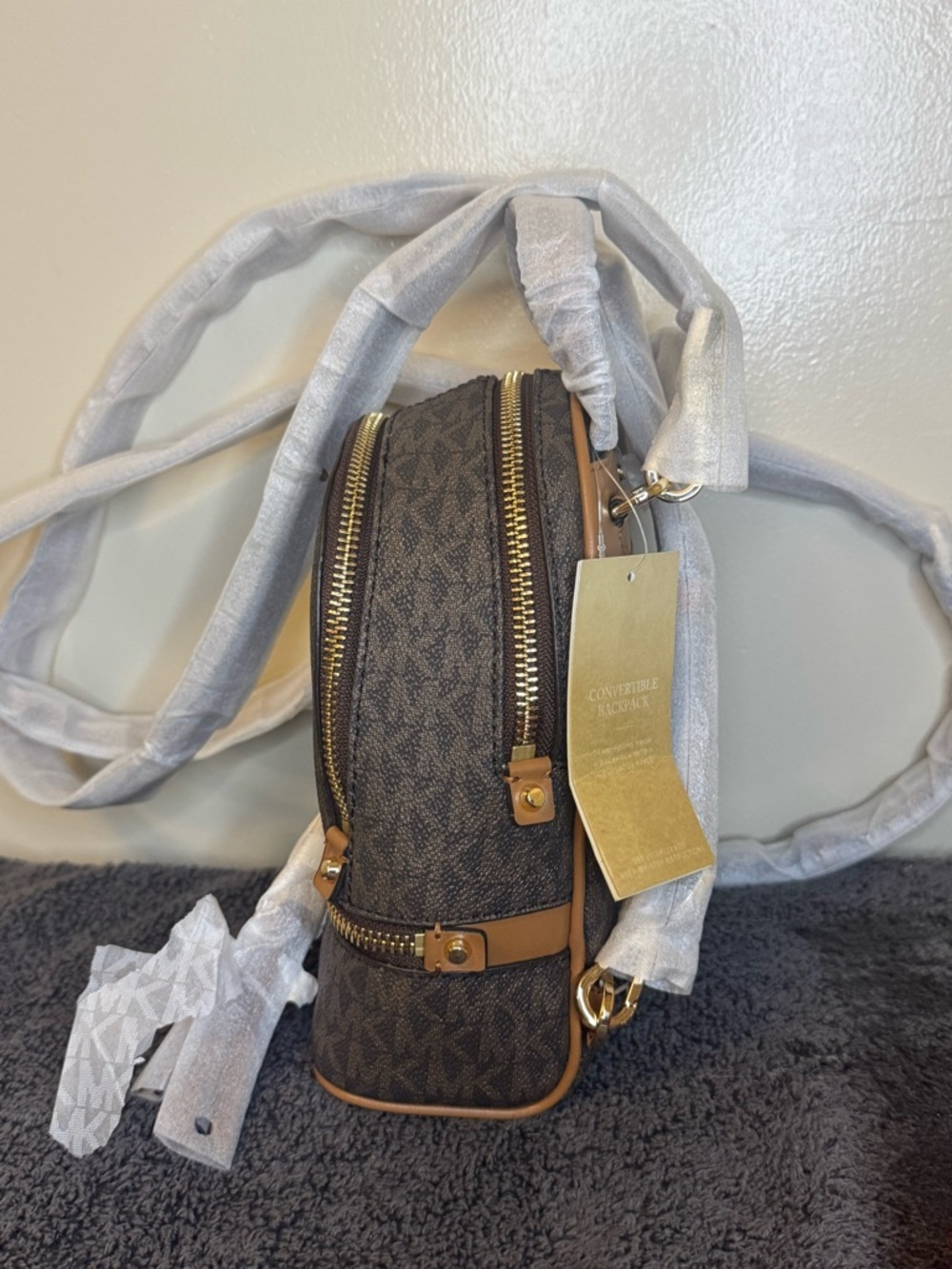 Michael Kors XS Rhea Messenger Backpack - Picture 7 of 15